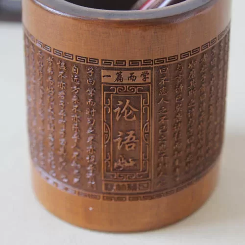 激光雕出不一样的笔筒