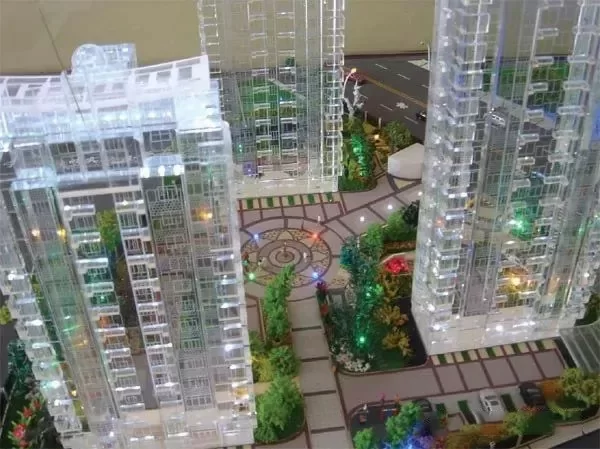激光切割机制作的建筑模型样品